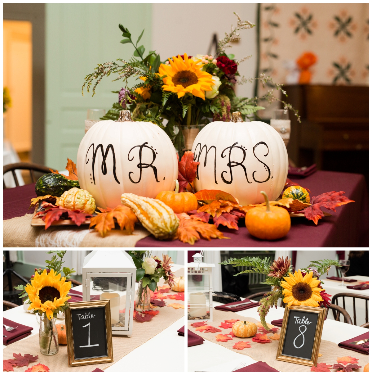 Fall wedding decorations 