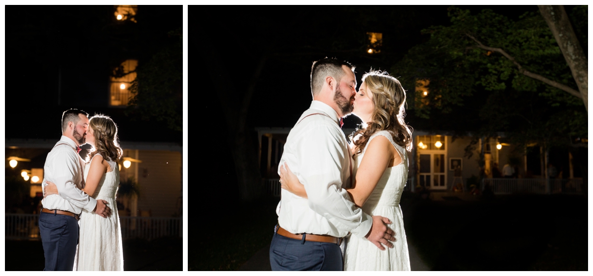 Night portraits of newlywed couple in glyndon, baltimore, maryland. Emory Grove wedding. 