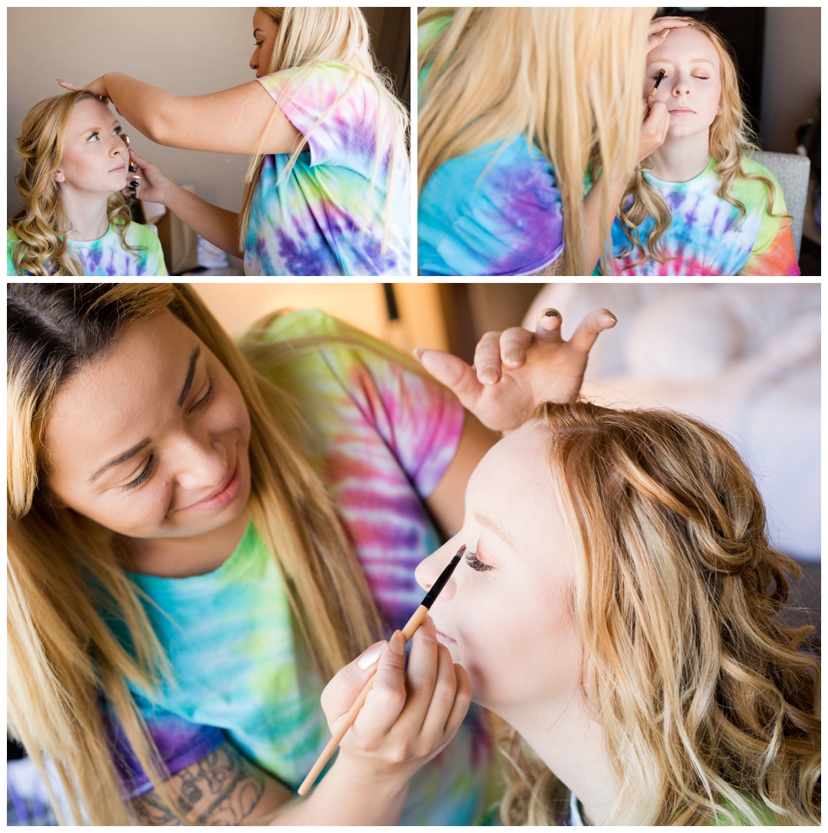 Bridal make-up at a hotel in Morrison Colorado