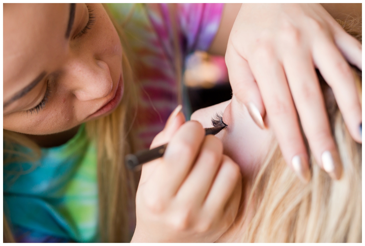 Bridal make-up at a hotel in Morrison Colorado