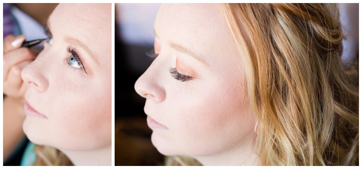 Bridal make-up at a hotel in Morrison Colorado