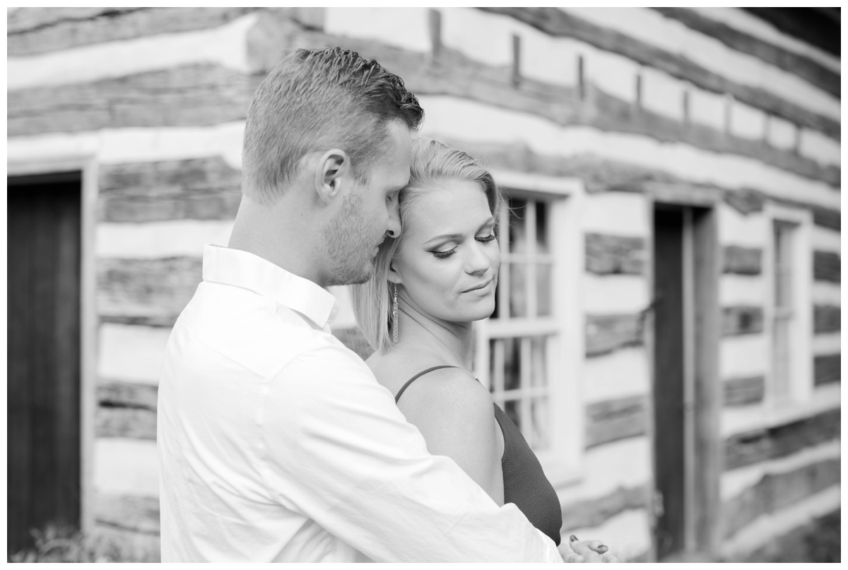 Ellicott City Engagement Photo by train bridge. Old Ellicott City