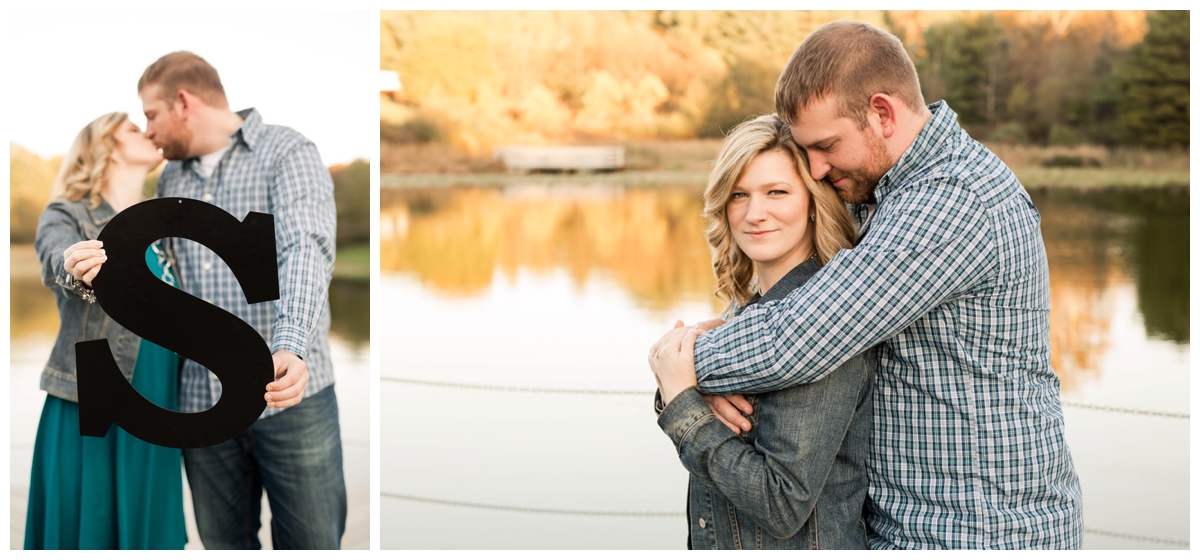 Fall Lake Hashawa engagement session. On the lake