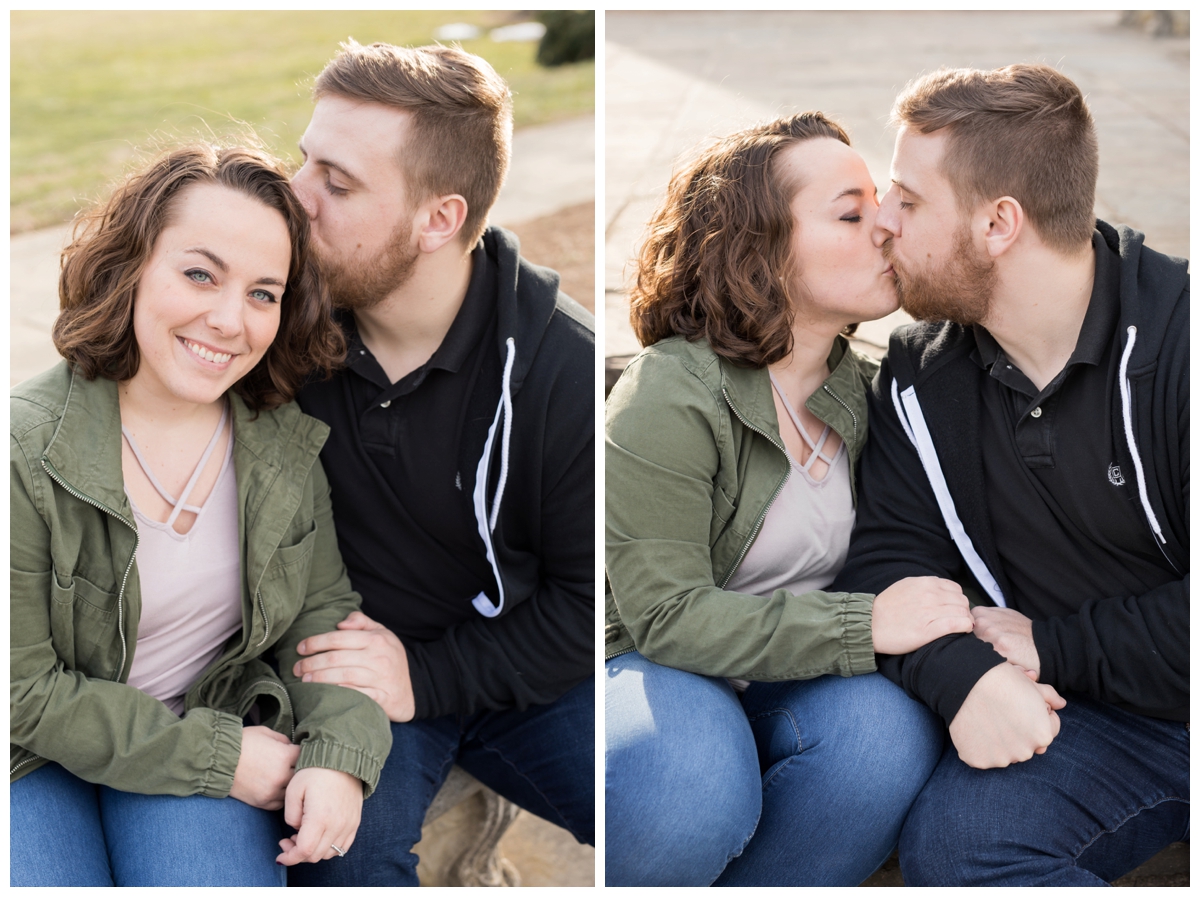 Engaged Couple with Disney Themed Frederick Maryland Engagement Photos