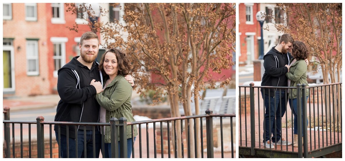 Engaged Couple with Disney Themed Frederick Maryland Engagement Photos