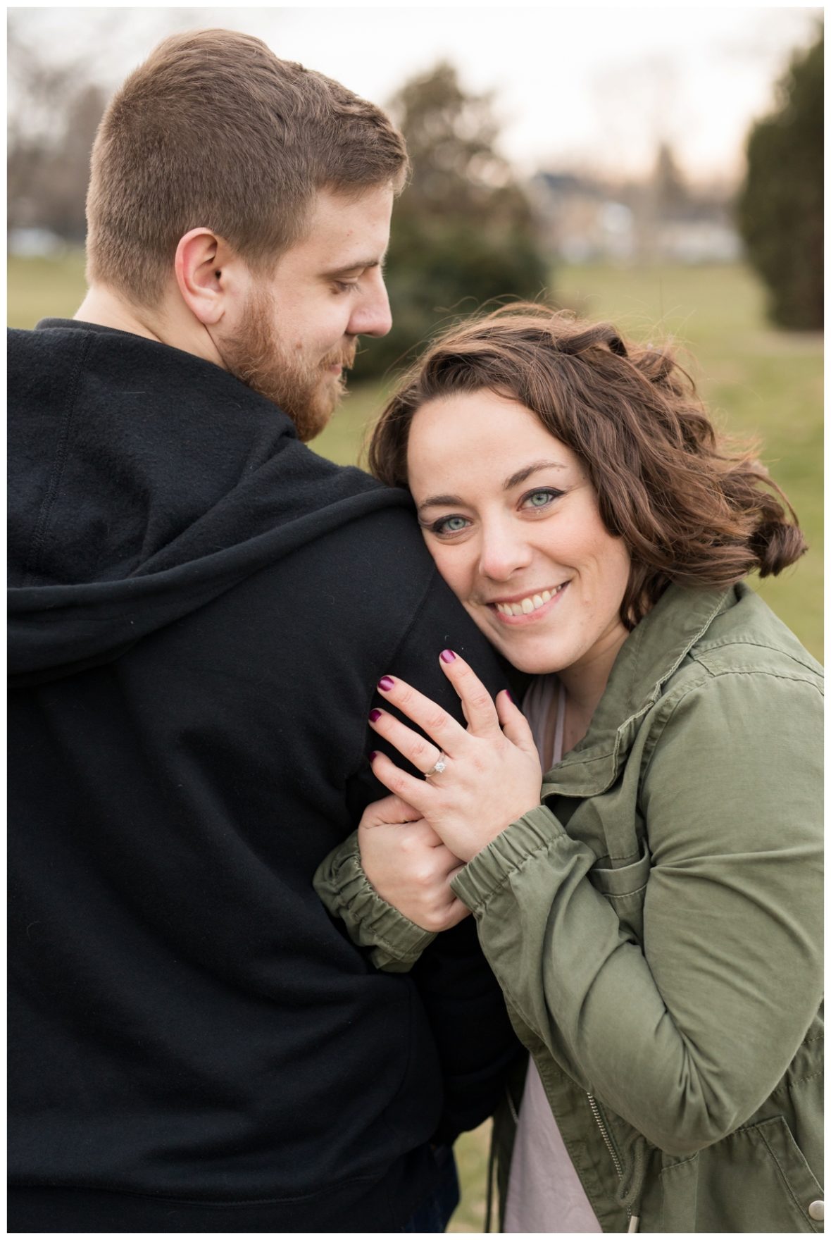 Engaged Couple with Disney Themed Frederick Maryland Engagement Photos