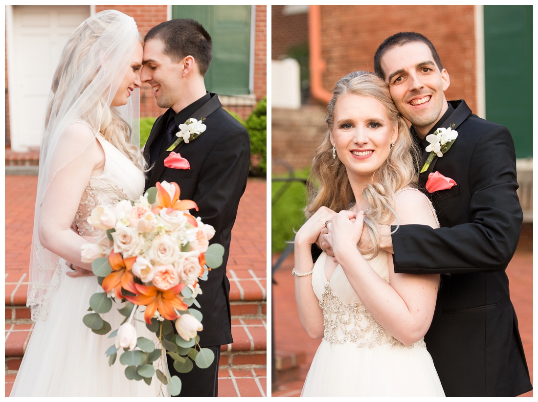 Maryland Wedding Photos. 1840s plaza Baltimore Maryland. Spring Wedding. Co-ed wedding party. ballroom dancing bio queen. blue and pink wedding colors. Valerie Michelle Photography. 