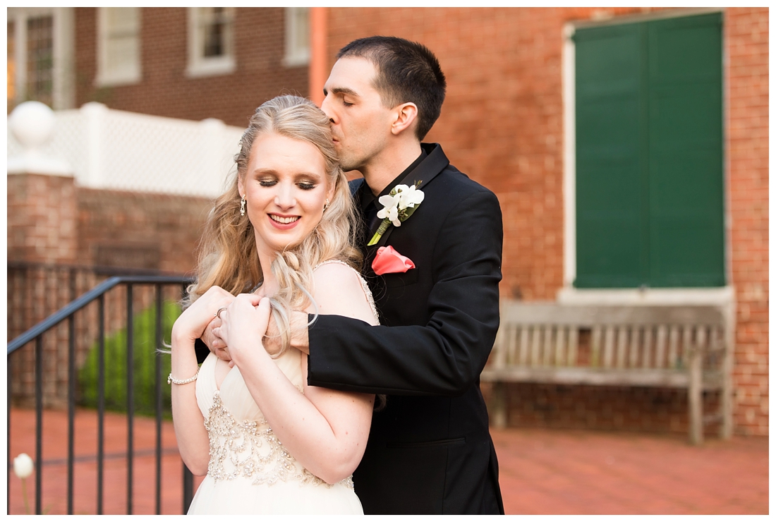 Maryland Wedding Photos. 1840s plaza Baltimore Maryland. Spring Wedding. Co-ed wedding party. ballroom dancing bio queen. blue and pink wedding colors. Valerie Michelle Photography. 