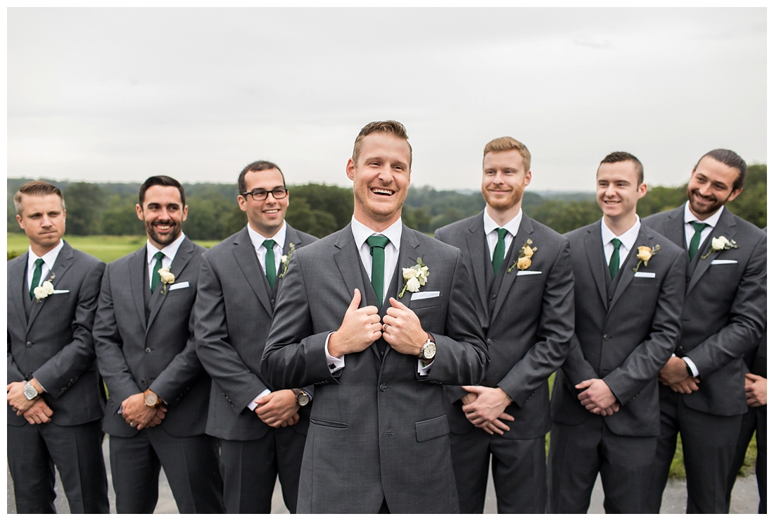 Towson Maryland Catholic Church Ceremony. Joppa Maryland Mountain Branch Golf Club Wedding. The Belvedere bridal wedding preparation. Groomsmen portraits