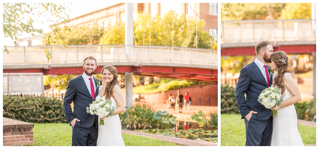 Frederick Maryland McClintlock Distillery Wedding. Frederick Wedding. Distillery Wedding. Cottage getting ready. Air bnb wedding day. Burgundy and Navy wedding color scheme. bride and groom portraits