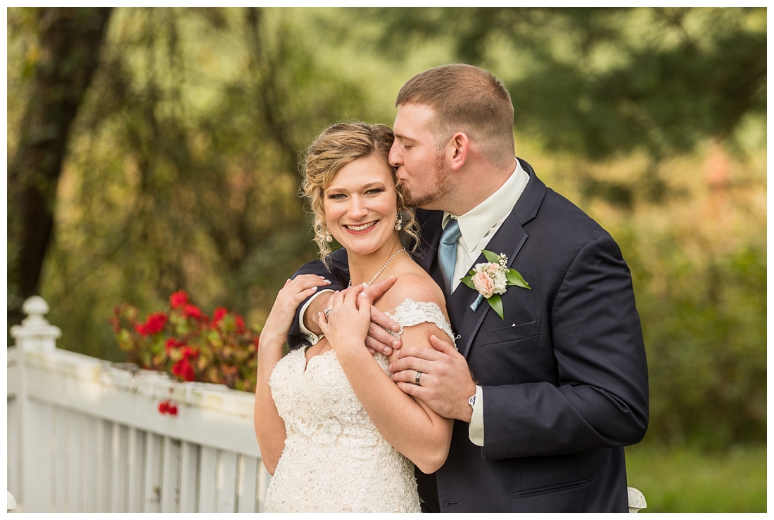 Fall wedding at The Royer House in Westminster Maryland. Cool fall day with dusty blue theme. Carroll County wedding. Cold Wedding day. Windy Wedding. Farm Wedding. bride and groom portraits. Portraits on a farm. fall wedding photos. 