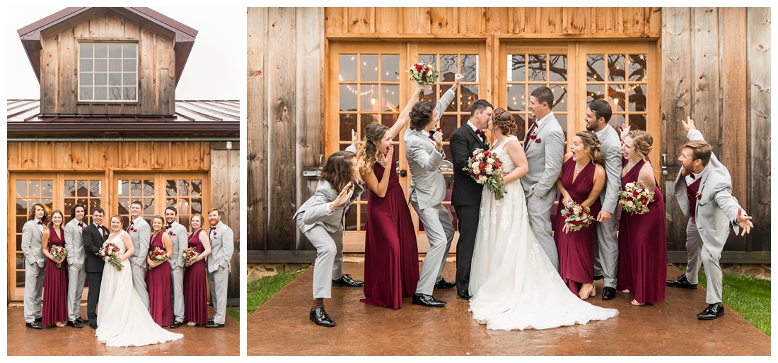 Vineyards of Marys Meadow Wedding in Darlington Maryland. Rainy fall wedding. Cold wedding day. Rainy wedding day. maryland wedding photographer. Barn wedding. Farm Wedding. bridal party portriats