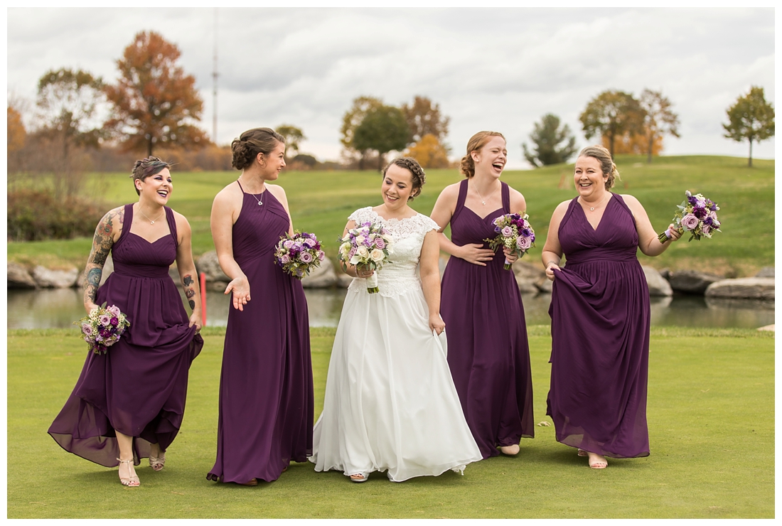 Fall wedding frederick maryland. PB dye golf club wedding. purple and navy wedding. disney themed wedding. rainy wedding day. rainy outdoor ceremony. Rain during the ceremony. Corgi cake topper.