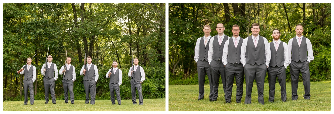 The Inn at Roops Mill Wedding. Westminster Wedding. Maryland Wedding. Lace wedding drerss. blush wedding. horseshoes. shotgun. Crying groom. Carroll county wedding photographer.