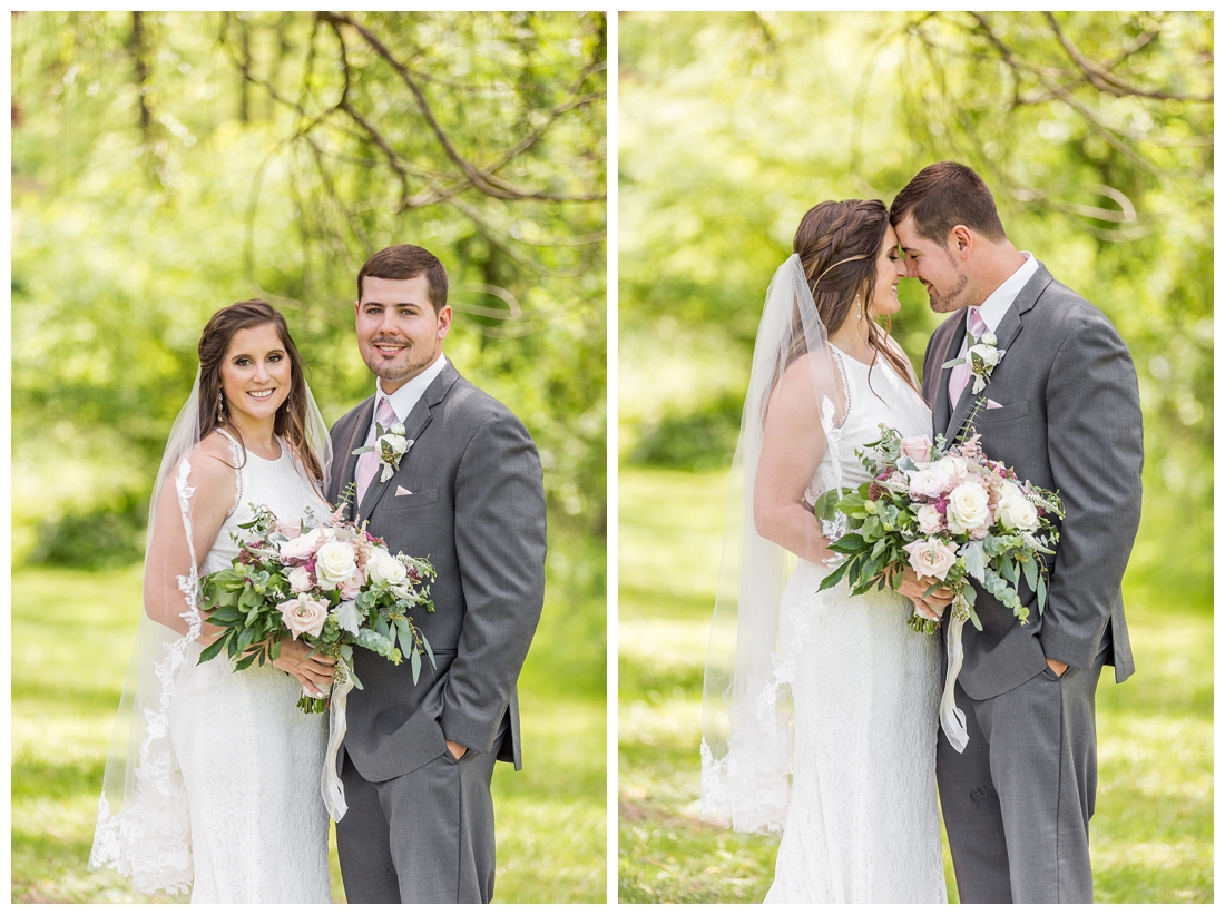 The Inn at Roops Mill Wedding. Westminster Wedding. Maryland Wedding. Lace wedding drerss. blush wedding. horseshoes. shotgun. Crying groom. Carroll county wedding photographer.