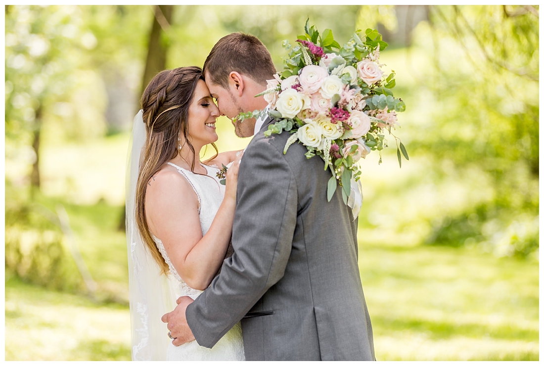 The Inn at Roops Mill Wedding. Westminster Wedding. Maryland Wedding. Lace wedding drerss. blush wedding. horseshoes. shotgun. Crying groom. Carroll county wedding photographer.