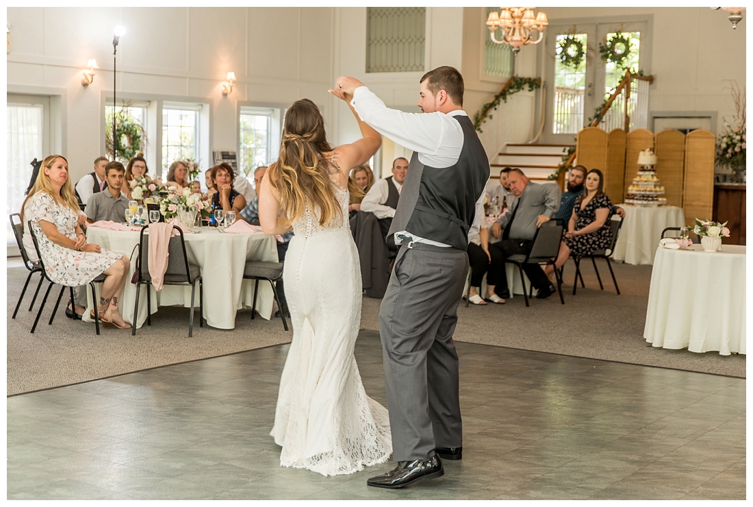 The Inn at Roops Mill Wedding. Westminster Wedding. Maryland Wedding. Lace wedding drerss. blush wedding. horseshoes. shotgun. Crying groom. Carroll county wedding photographer.