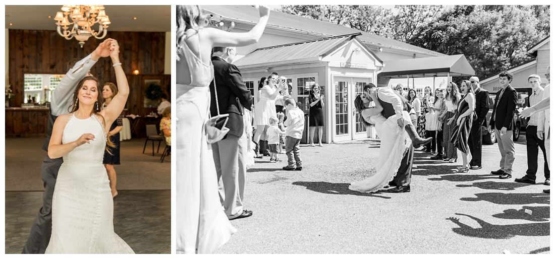 The Inn at Roops Mill Wedding. Westminster Wedding. Maryland Wedding. Lace wedding drerss. blush wedding. horseshoes. shotgun. Crying groom. Carroll county wedding photographer.