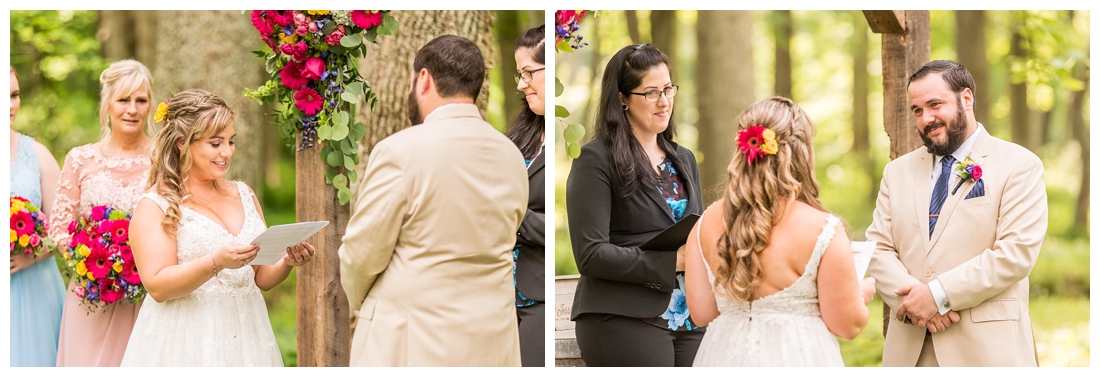 Ostertag Vista Spring Wedding. Frederick Maryland Wedding Photographer. Barn Wedding. Farm Wedding. Bright florals. 