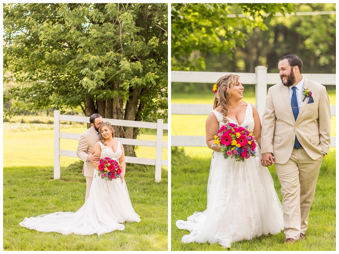 Ostertag Vista Spring Wedding. Frederick Maryland Wedding Photographer. Barn Wedding. Farm Wedding. Bright florals. 