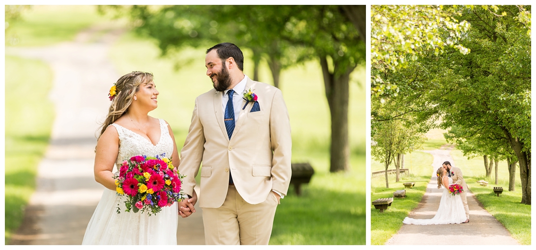 Ostertag Vista Spring Wedding. Frederick Maryland Wedding Photographer. Barn Wedding. Farm Wedding. Bright florals. 