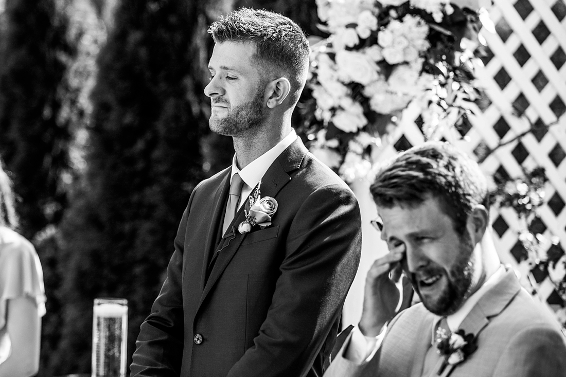 Antrim 1844 wedding. Summer wedding. 2019 couple. 2019 bride. best man crying