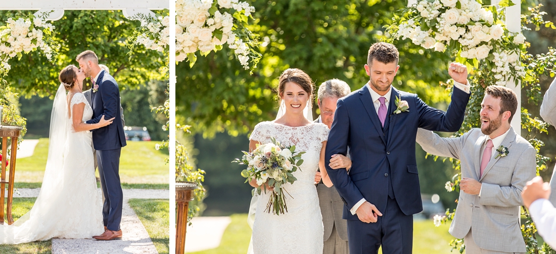 Antrim 1844 wedding. Summer wedding. 2019 couple. 2019 bride. wedding recessional