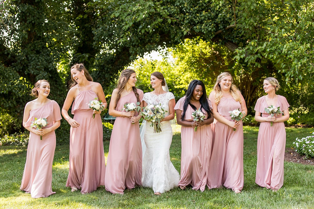 bride and bridesmaids