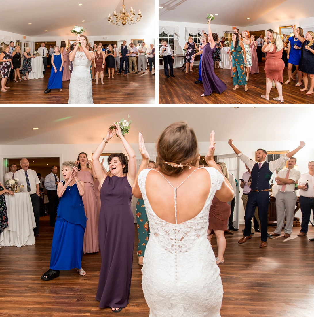 Antrim 1844 wedding. Summer wedding. 2019 couple. 2019 bride. bouquet toss