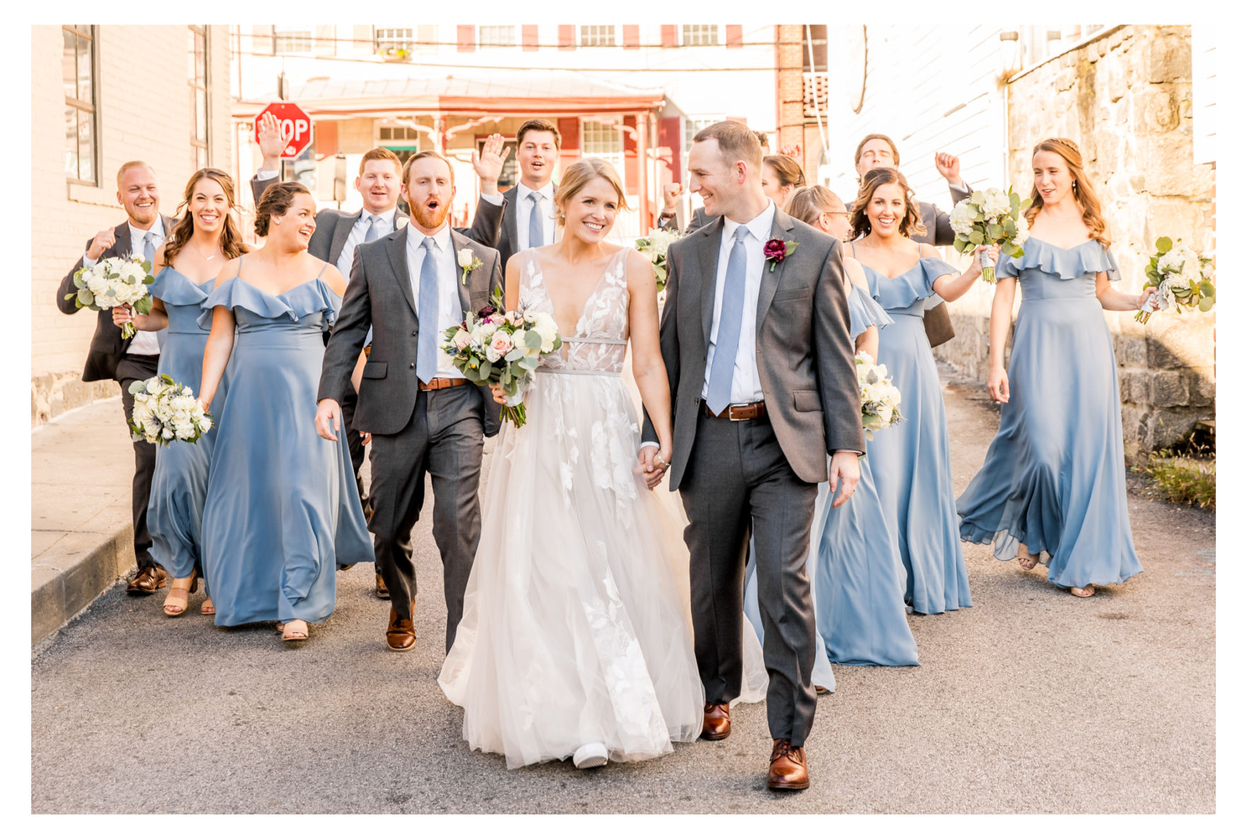 Old Ellicott City Wedding. Main Street Ellicott City Wedding. Ellicott City Strong. Main Street Ballroom. Ballroom Wedding. Rustic Ballroom. Fall Wedding. Warm Fall Wedding. Dusty Blue Wedding. Howard County Wedding. Howard County Photographer. Ellicott City Photographer. 