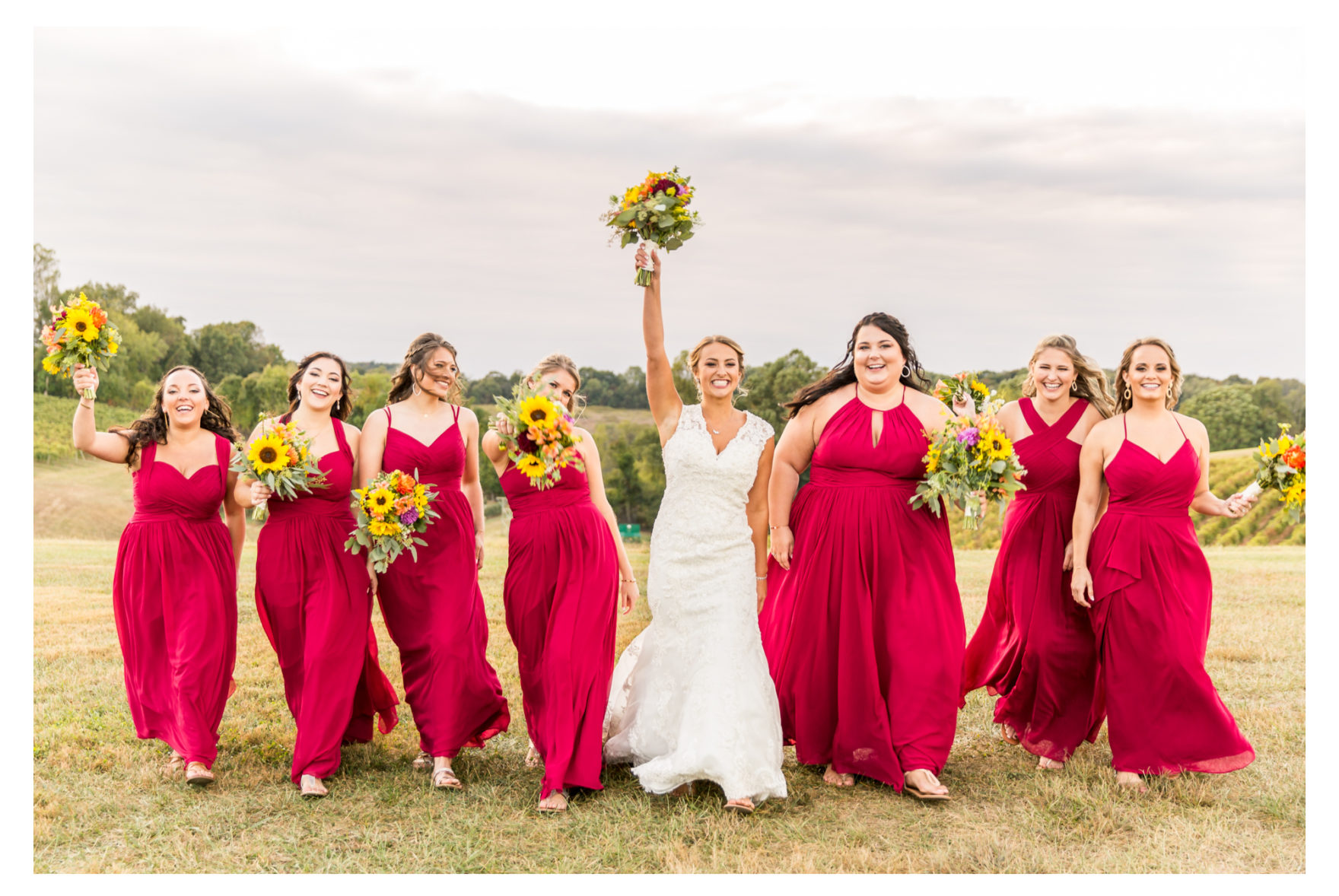 Linganore Winecellars wedding. Linganore winery wedding. winery wedding. fall wedding. frederick weddings. frederick wedding photographer. dog wedding. dog ring bearer. bernadoodle. barn wedding. 