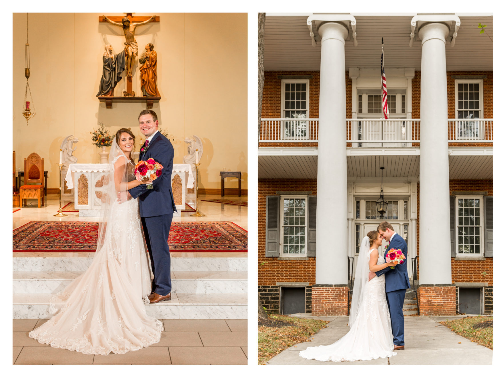 Fall Wedding. Catholic Wedding Ceremony. Westminster Maryland Wedding. Frederick Wedding Photographer. 