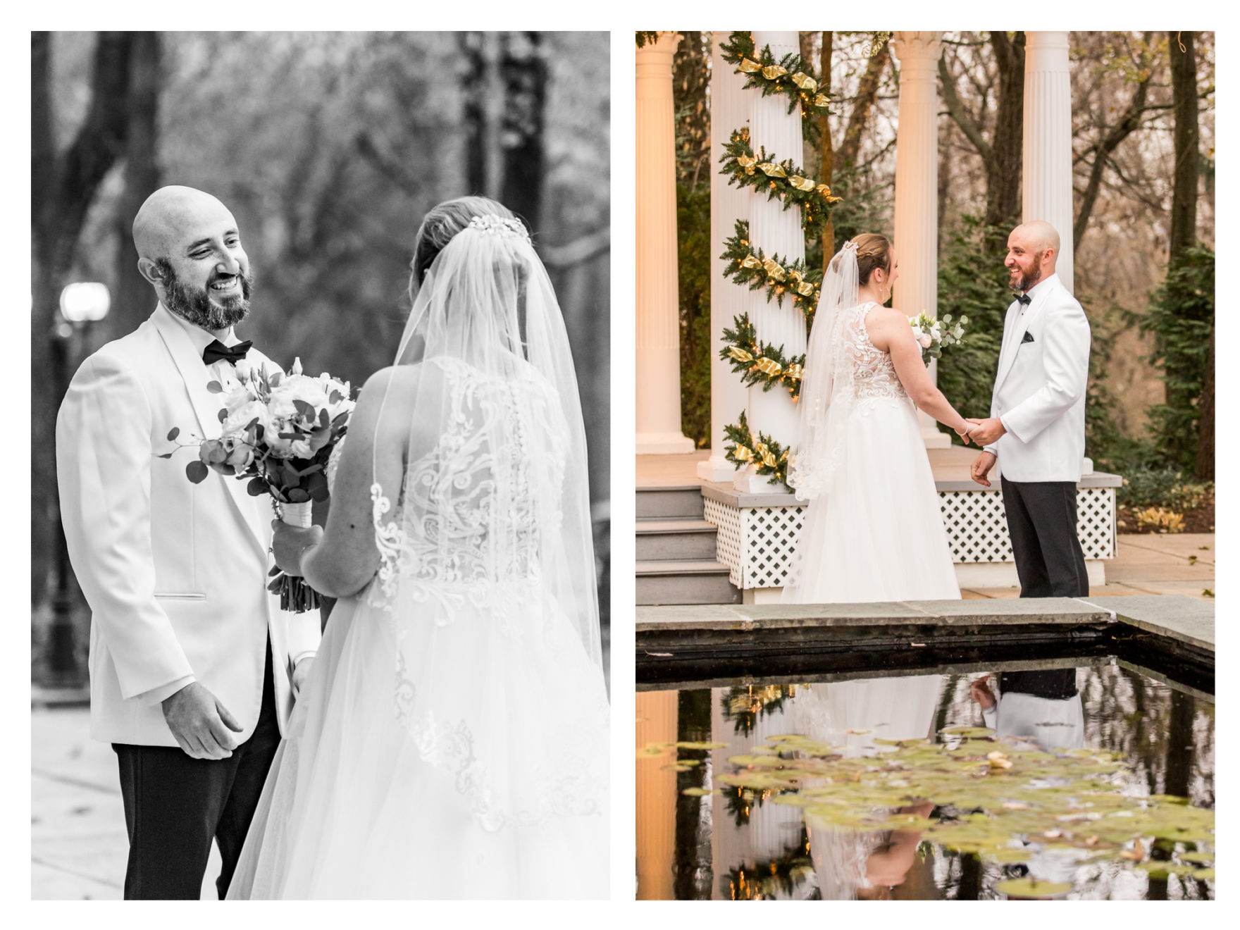 Cold Rainy Fall Wedding Day. Frederick Maryland Wedding Photographer. Frederick Weddings. Ceresville Mansion. Dreary Wedding Day