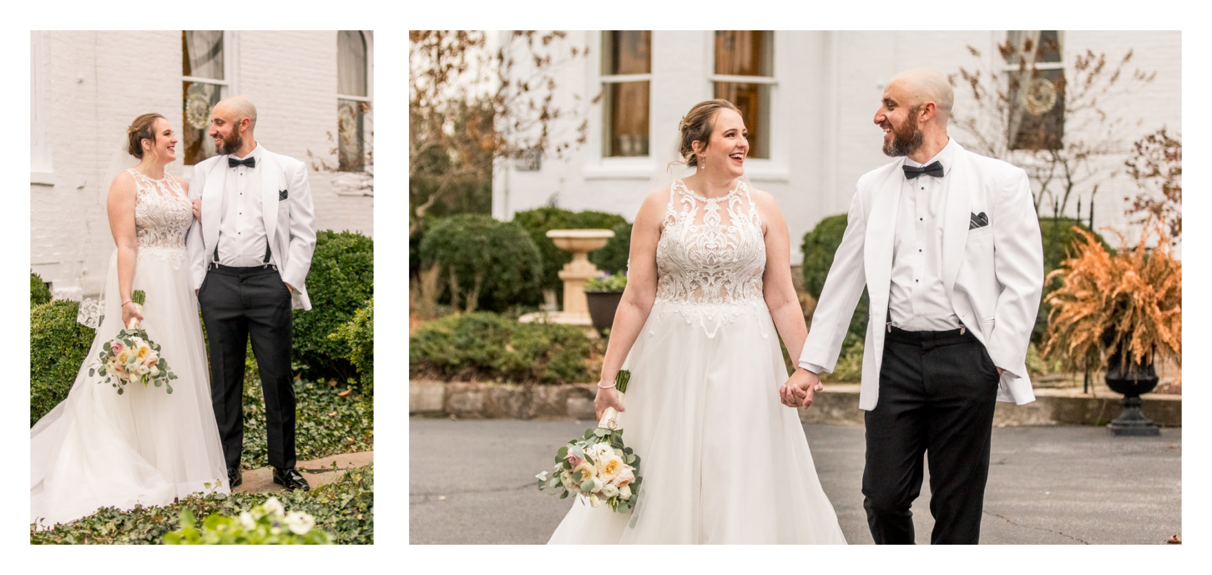 Cold Rainy Fall Wedding Day. Frederick Maryland Wedding Photographer. Frederick Weddings. Ceresville Mansion. Dreary Wedding Day