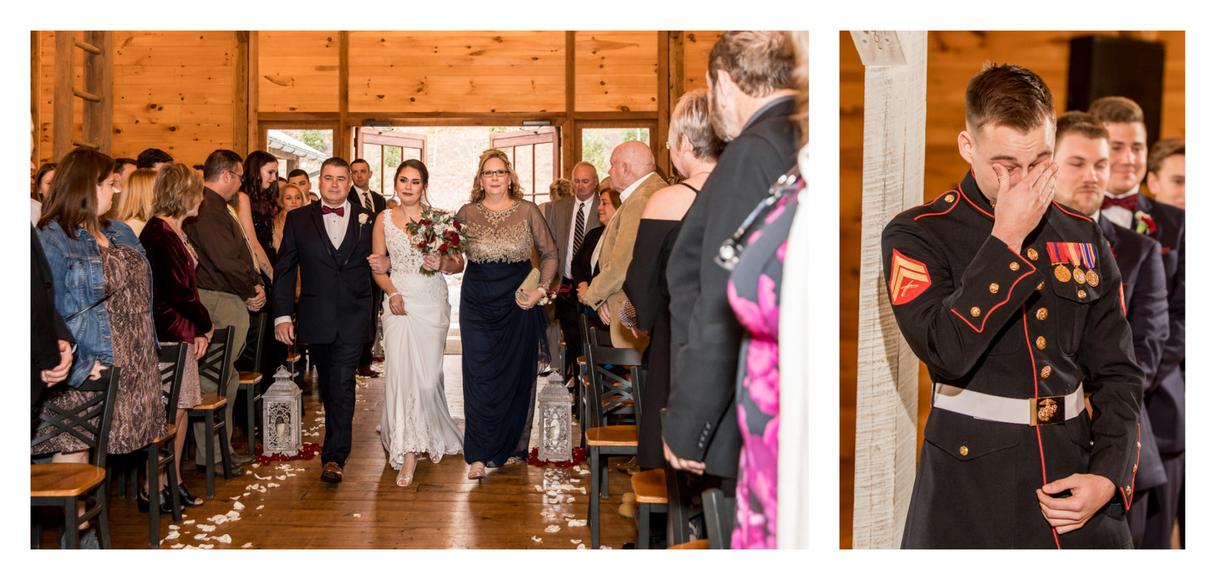 Winter Wedding. Warm winter wedding. Forest Hill Maryland. Fallston Maryland. Military Wedding. Marine Wedding. Stone Ridge Hollow. Barn Wedding. Farm Wedding. 