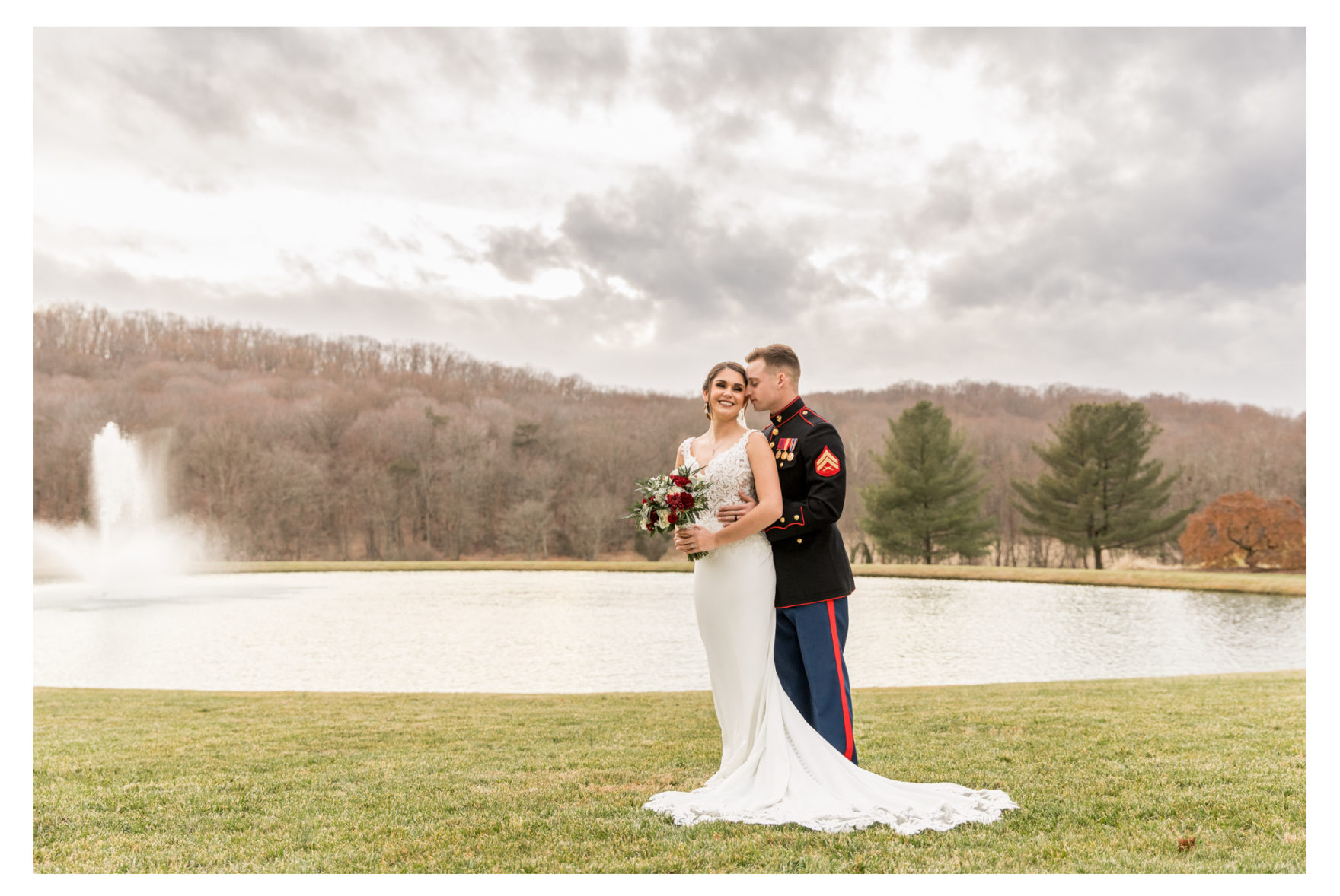 Winter Wedding. Warm winter wedding. Forest Hill Maryland. Fallston Maryland. Military Wedding. Marine Wedding. Stone Ridge Hollow. Barn Wedding. Farm Wedding. 