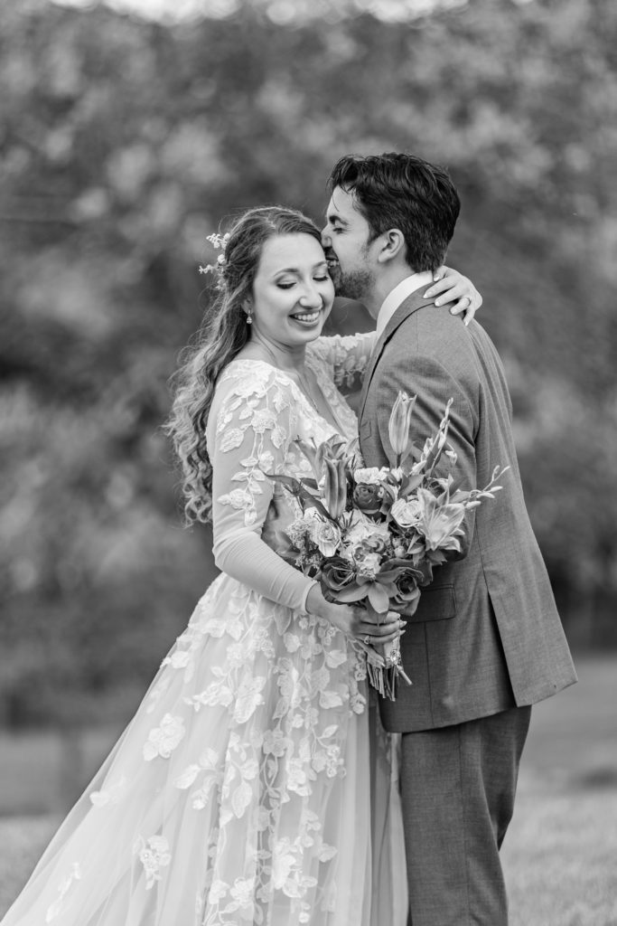 Dulany's Overlook Wedding Spring Wedding Book page flowers, bright colors stormy wedding day