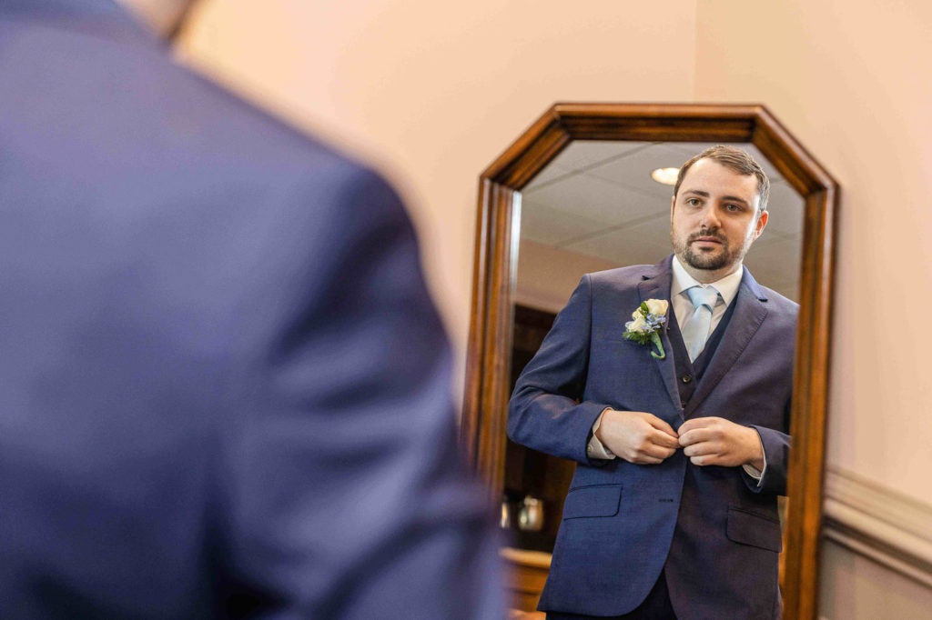 Catoctin Hall Musket Ridge Wedding Photography Spring Summer Dusty Blue Jewish Wedding