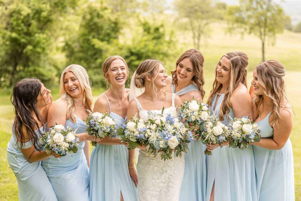 Catoctin Hall Musket Ridge Wedding Photography Spring Summer Dusty Blue Jewish Wedding