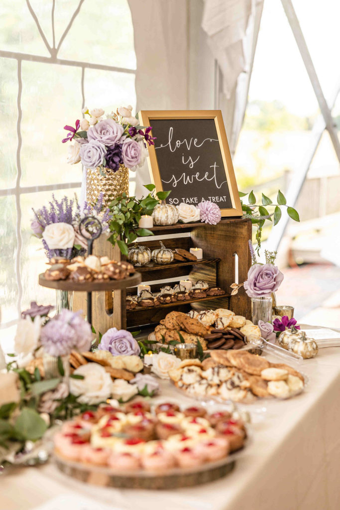 Walkers Overlook Wedding Photography Summer Wedding Vintage Plates Dusty Lavender